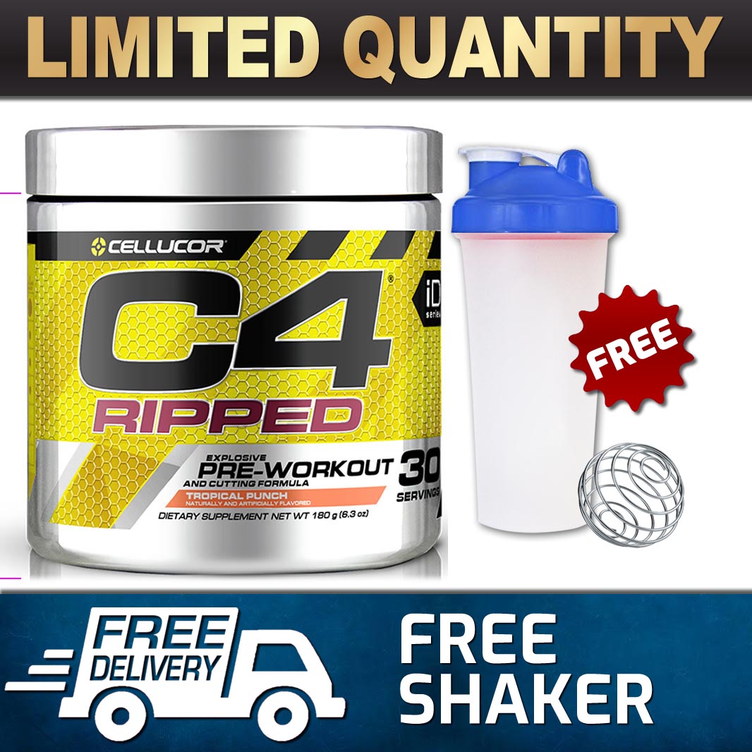 CELLUCOR C4 ID RIPPED PRE WORKOUT ENERGY THERMOGENIC FAT BURNER 30 SERVES GIFT eBay